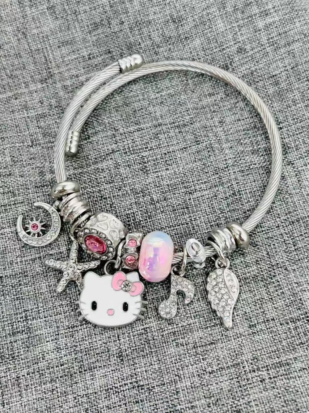 Pink Hello Kitty Bracelet cute